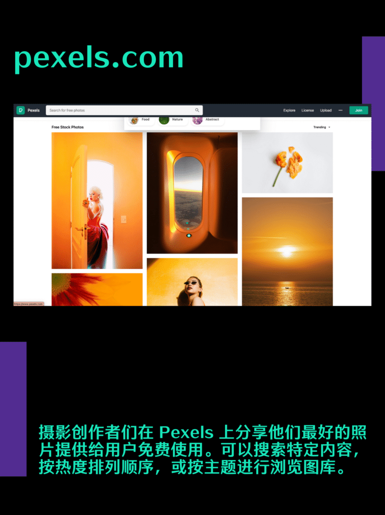 Pexels设计素材网站